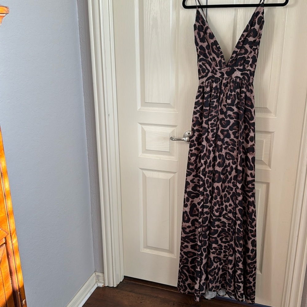 Animal print maxi